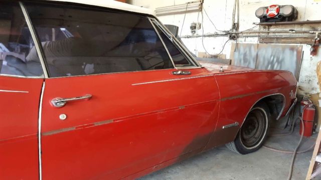 1967 Red Chevrolet Impala Convertible