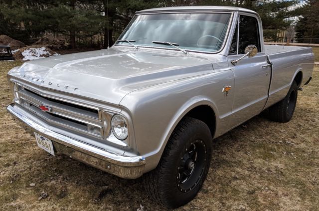 1967 Silver Chevrolet C/K Pickup 1500 Standard Cab Pickup