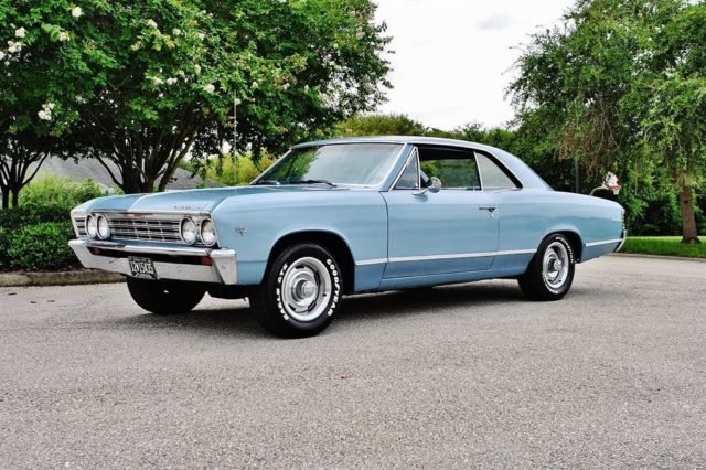 1967 Blue Chevrolet Malibu --