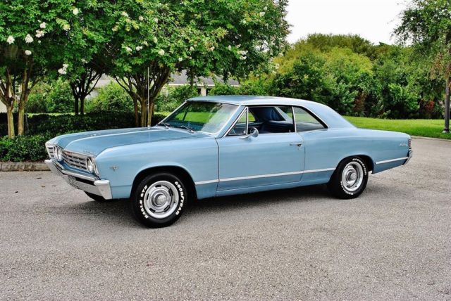 1967 Blue Chevrolet Malibu --