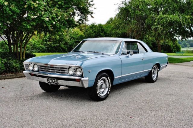 1967 Blue Chevrolet Malibu --