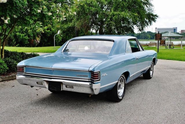 1967 Blue Chevrolet Malibu --