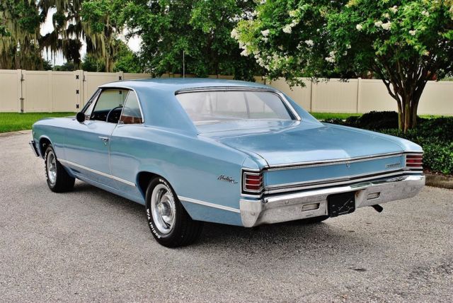 1967 Blue Chevrolet Malibu --