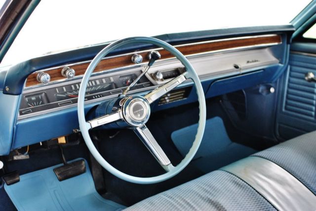 1967 Blue Chevrolet Malibu --