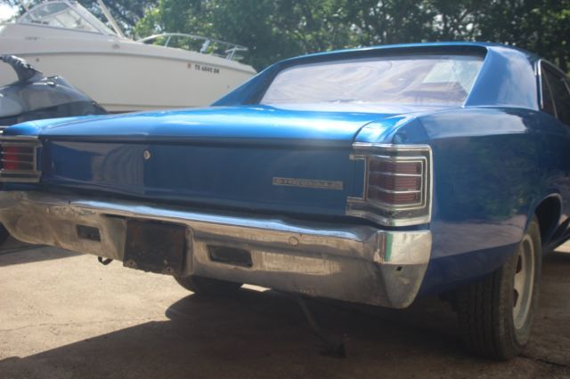 1967 Blue Chevrolet Malibu Coupe