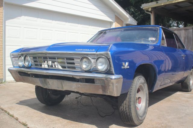 1967 Blue Chevrolet Malibu Coupe