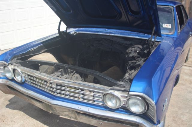 1967 Blue Chevrolet Malibu Coupe