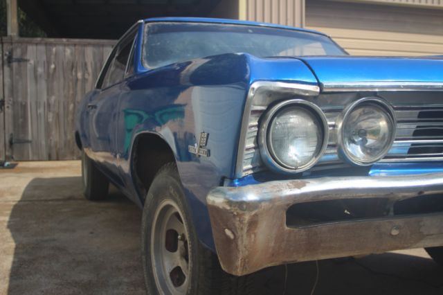 1967 Blue Chevrolet Malibu Coupe