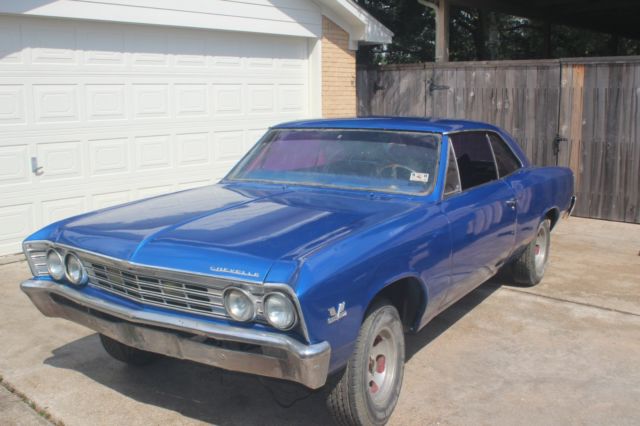 1967 Blue Chevrolet Malibu Coupe
