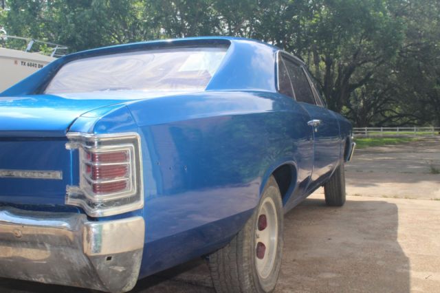 1967 Blue Chevrolet Malibu Coupe
