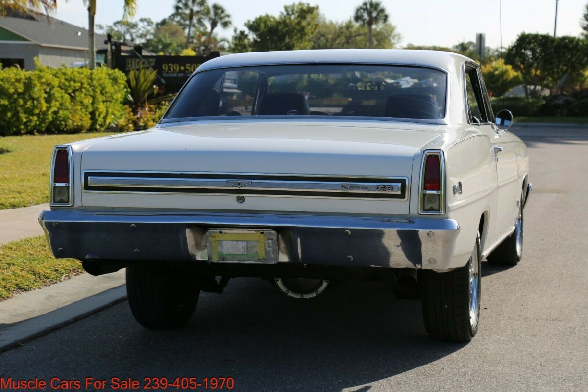 1967 White Chevrolet Nova Coupe