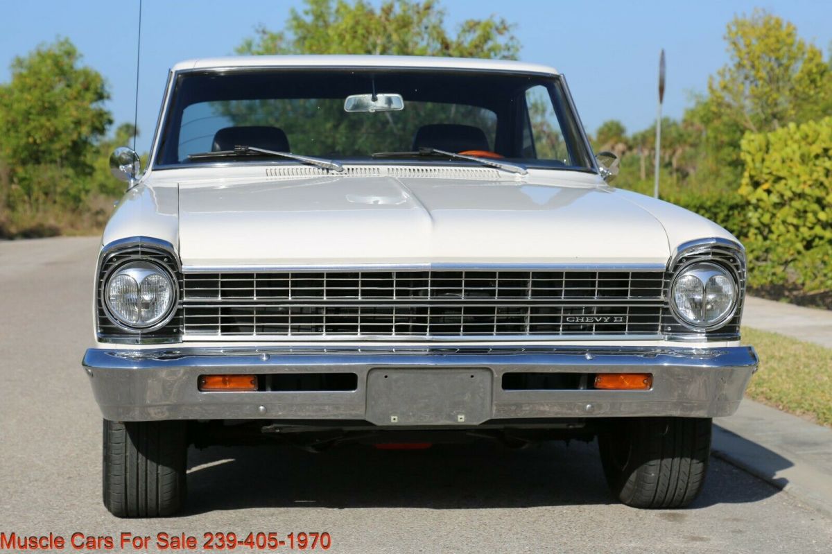 1967 White Chevrolet Nova Coupe