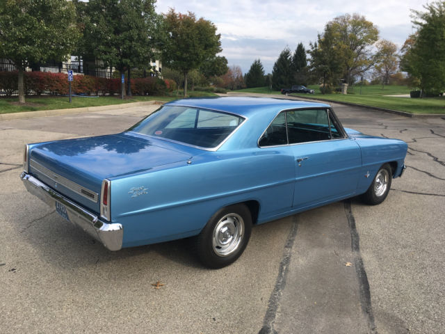 1967 Blue Chevrolet Nova Coupe