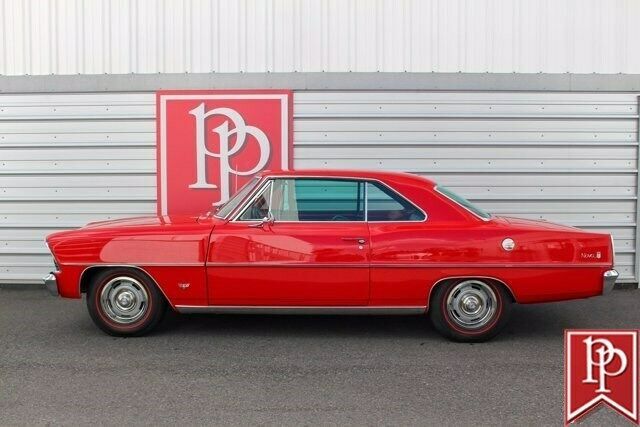 1967 Red Chevrolet Nova 4dr Car