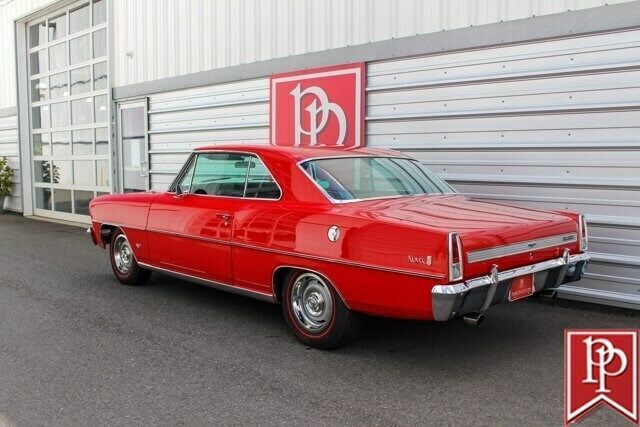 1967 Red Chevrolet Nova 4dr Car