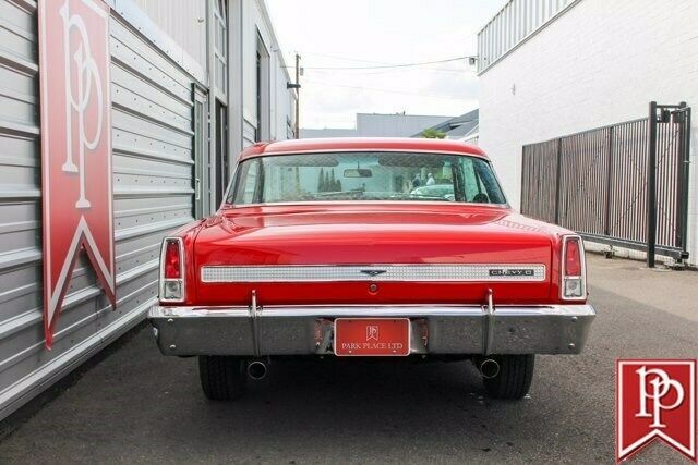 1967 Red Chevrolet Nova 4dr Car