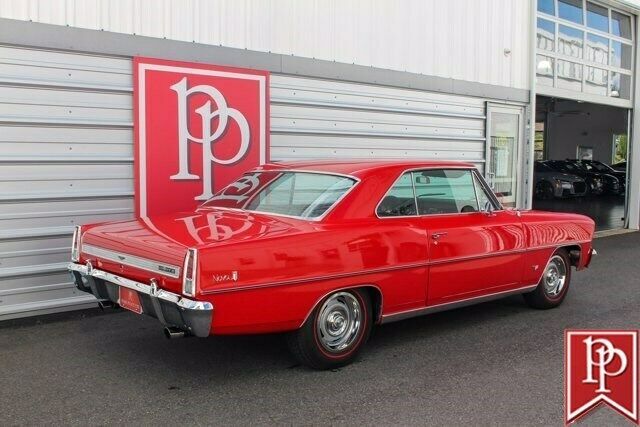 1967 Red Chevrolet Nova 4dr Car