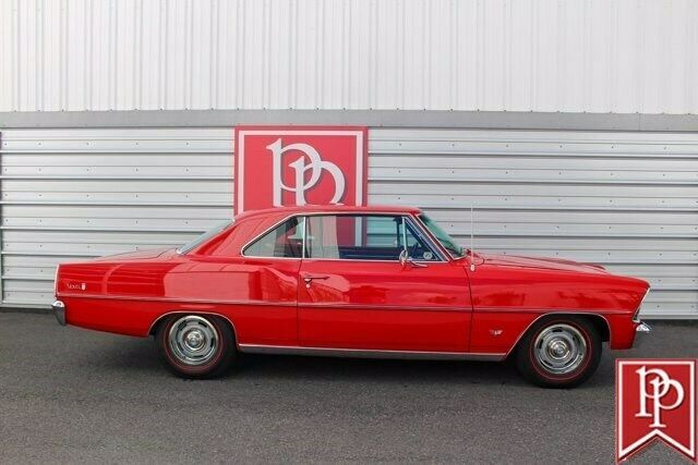 1967 Red Chevrolet Nova 4dr Car