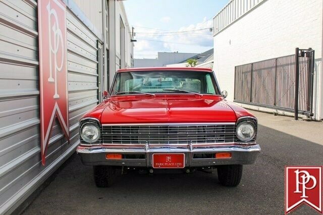 1967 Red Chevrolet Nova 4dr Car