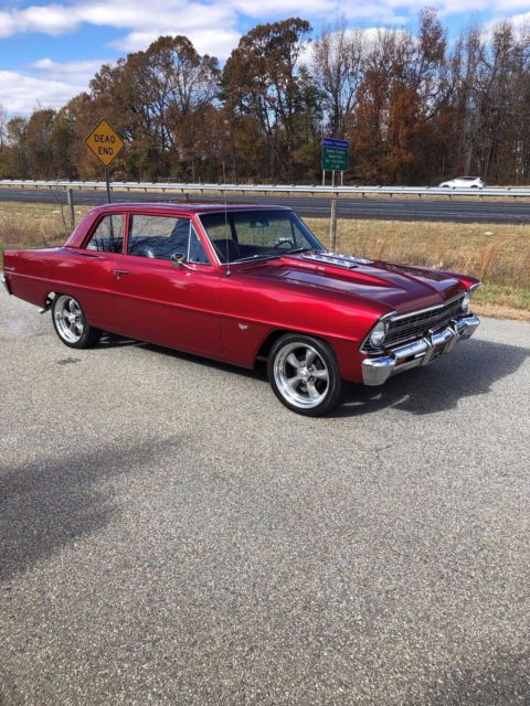 1967 Fire most red Chevrolet Nova Sedan