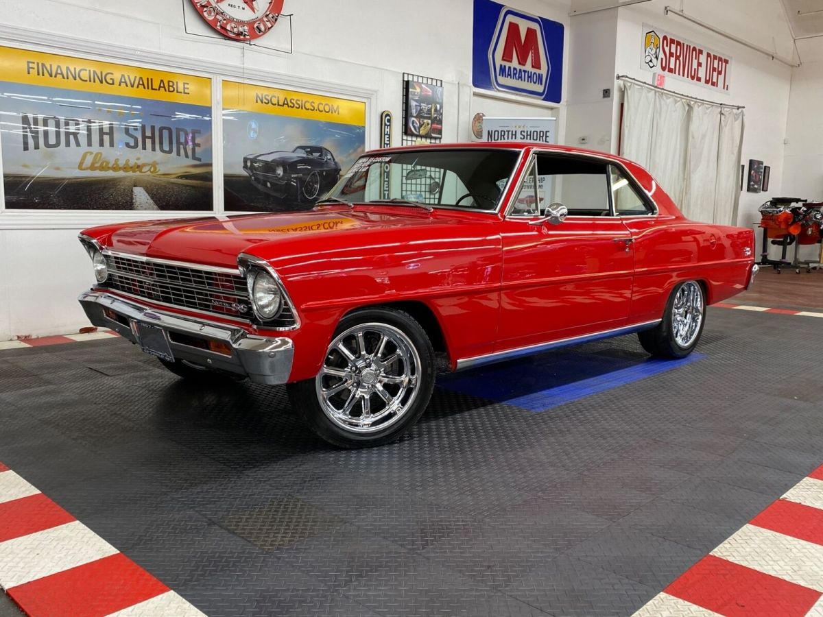 1967 Red Chevrolet Nova Hard Top