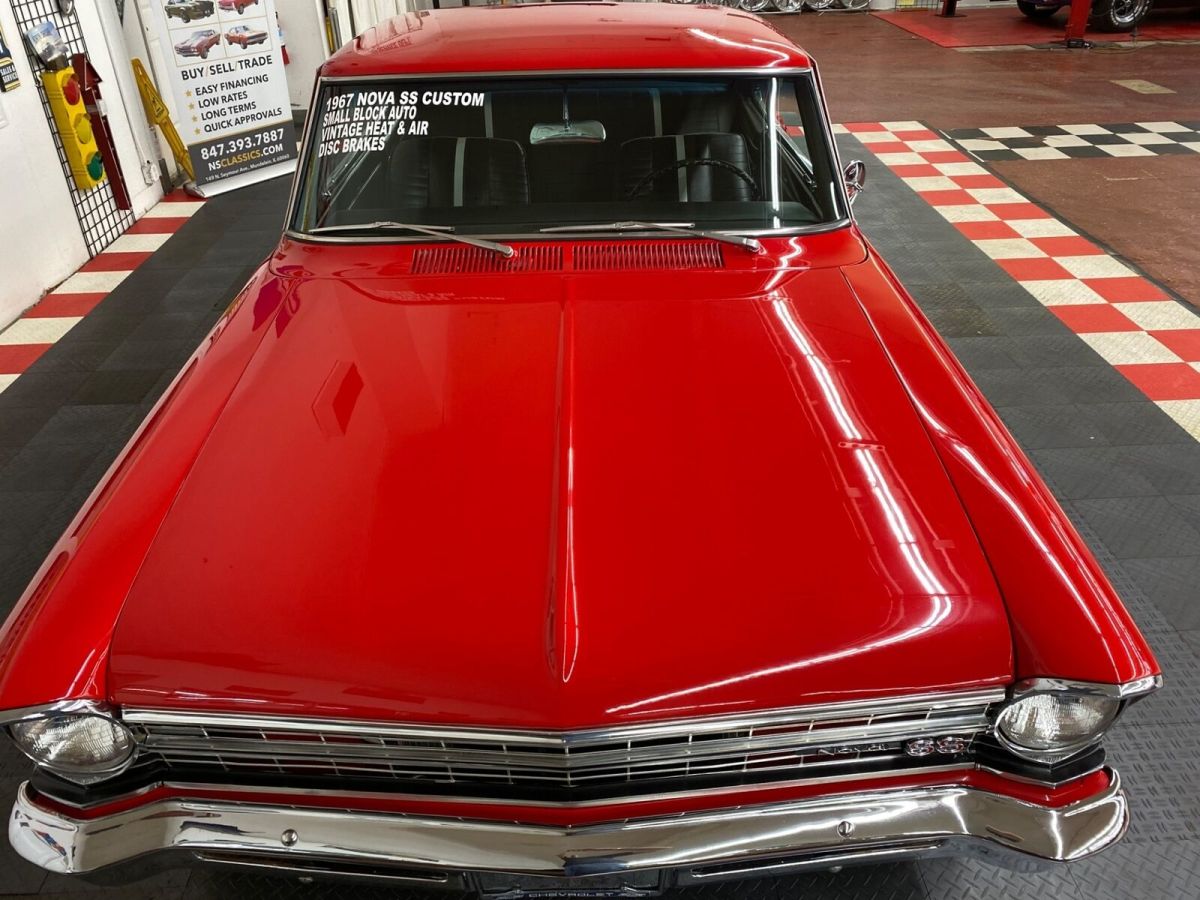 1967 Red Chevrolet Nova Hard Top