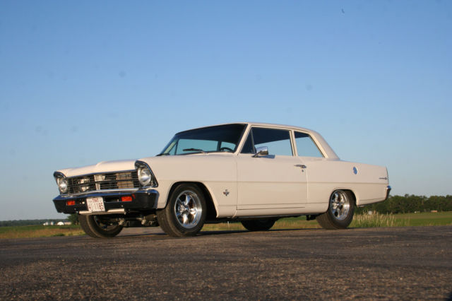 1967 White Chevrolet Nova Coupe