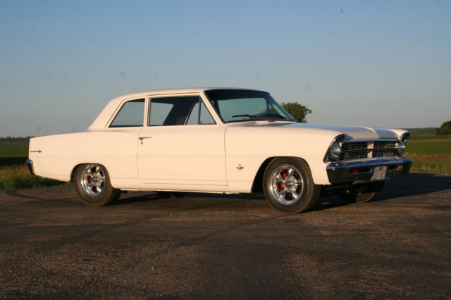 1967 White Chevrolet Nova Coupe