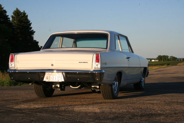 1967 White Chevrolet Nova Coupe