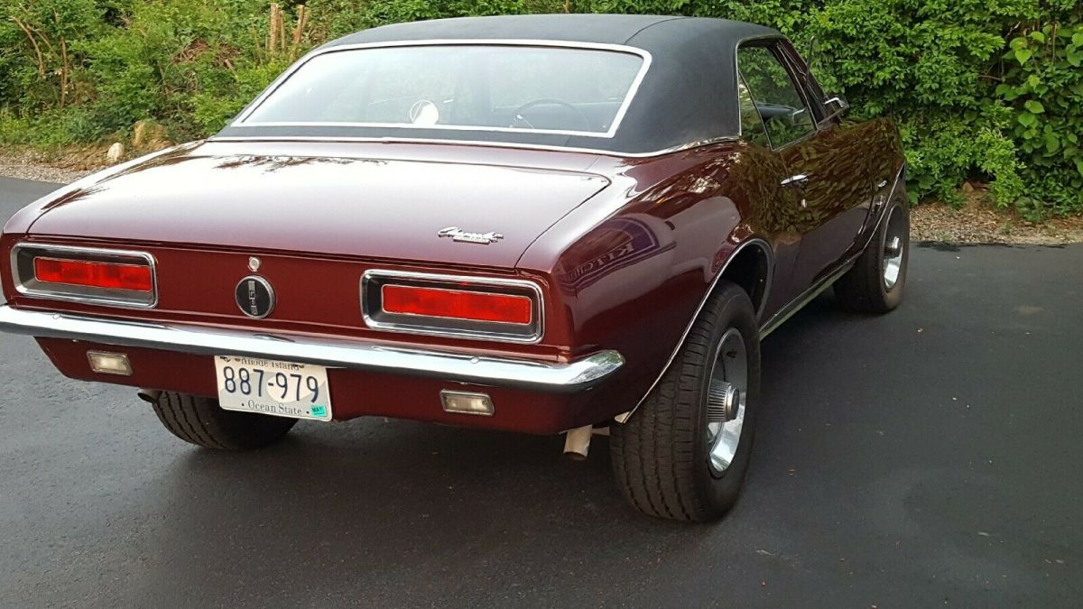 1967 Burgundy Chevrolet Camaro Coupe
