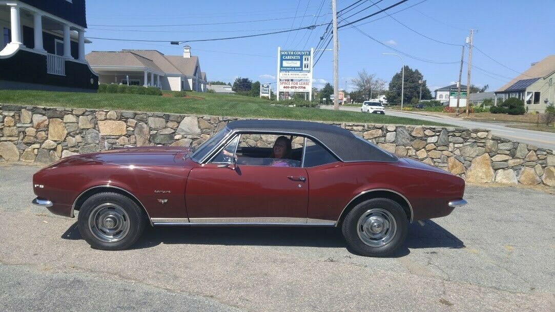1967 Burgundy Chevrolet Camaro Coupe