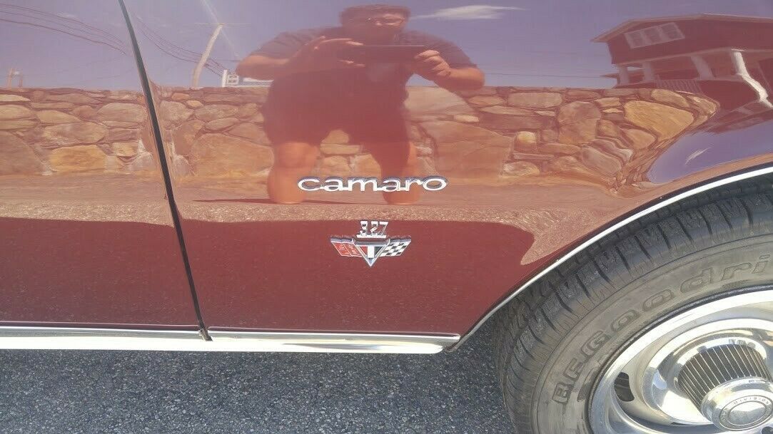 1967 Burgundy Chevrolet Camaro Coupe