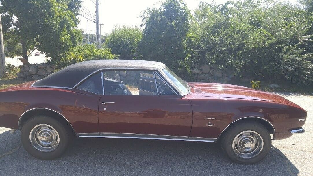 1967 Burgundy Chevrolet Camaro Coupe