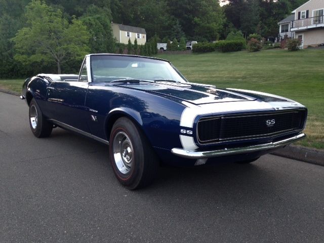 1967 Blue Chevrolet Camaro Convertible