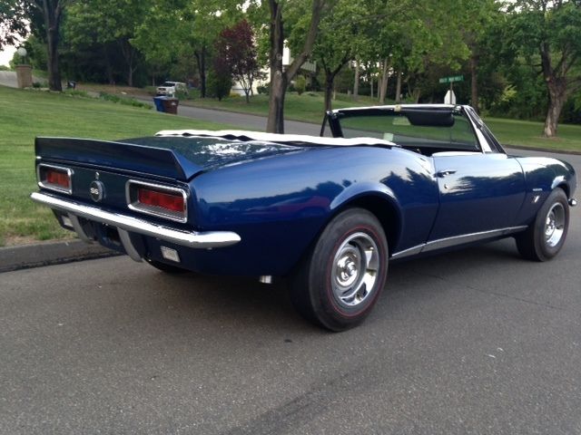 1967 Blue Chevrolet Camaro Convertible