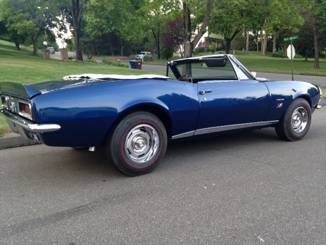 1967 Blue Chevrolet Camaro Convertible
