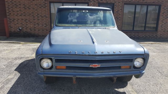 1967 Blue Chevrolet C-10 stepside