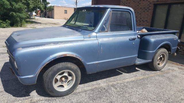 1967 Blue Chevrolet C-10 stepside