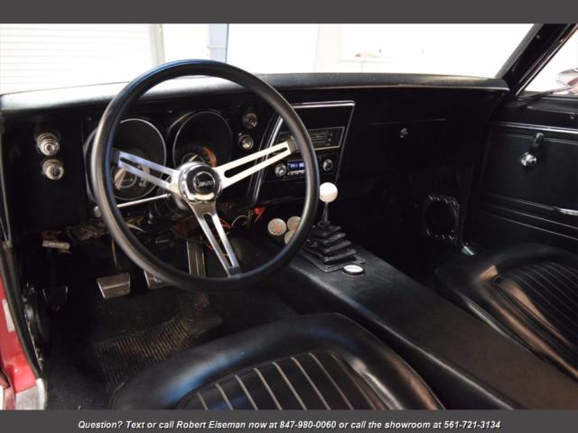 1967 Maroon Chevrolet Camaro --