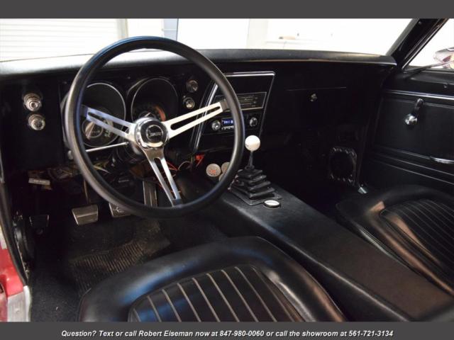 1967 Maroon Chevrolet Camaro --