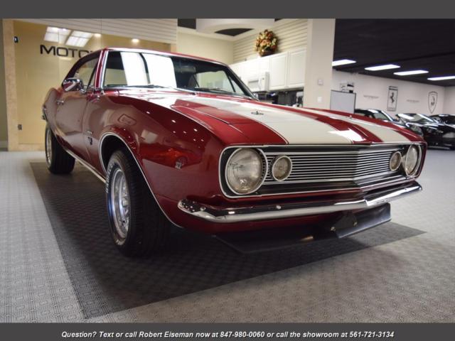 1967 Maroon Chevrolet Camaro --