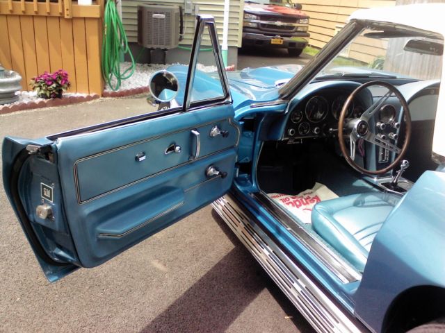 1967 Blue Chevrolet Corvette Convertible