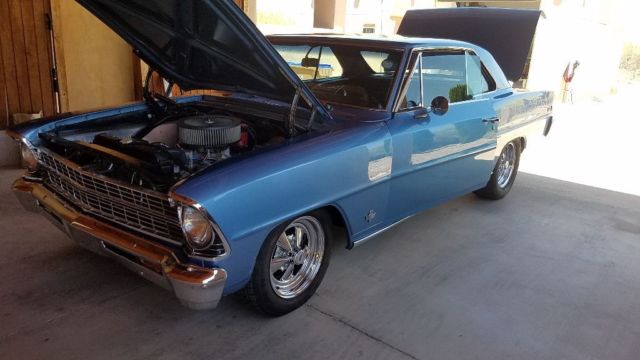 1967 Blue Chevrolet Nova Coupe