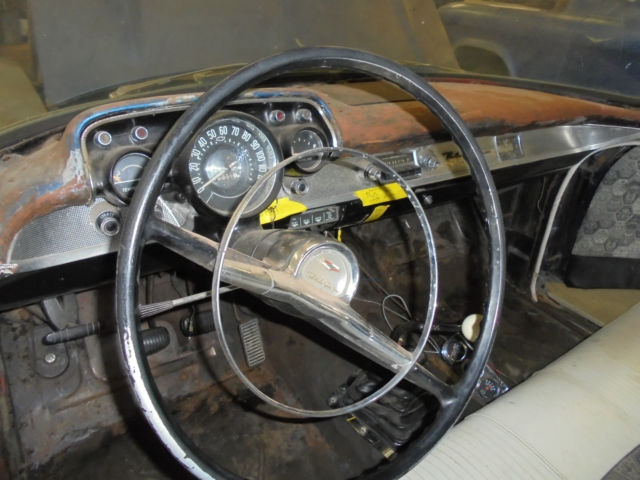 1957 Blue Chevrolet Bel Air/150/210 2 door post