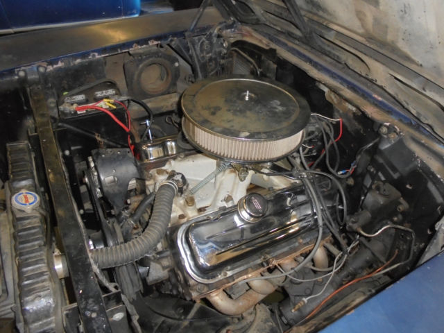 1957 Blue Chevrolet Bel Air/150/210 2 door post