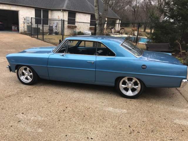 1967 Blue Chevrolet Nova Sedan