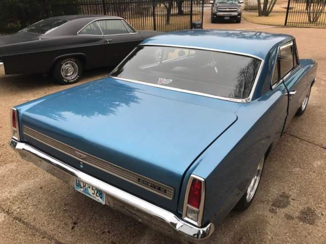 1967 Blue Chevrolet Nova Sedan