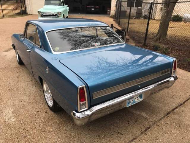 1967 Blue Chevrolet Nova Sedan