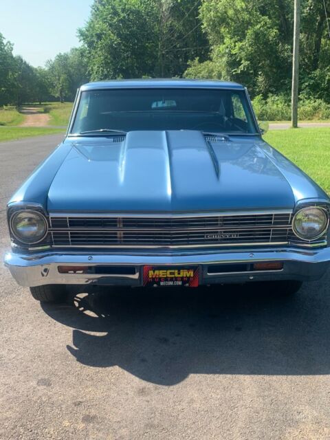 1967 Blue Chevrolet Nova Coupe