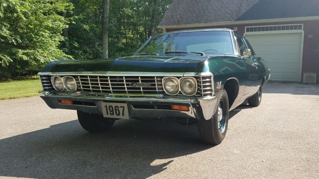 1967 Verde Green Chevrolet Bel Air/150/210 2 Door Post